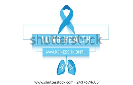 Lung health awareness month. background, banner, card, poster, template. Vector illustration.