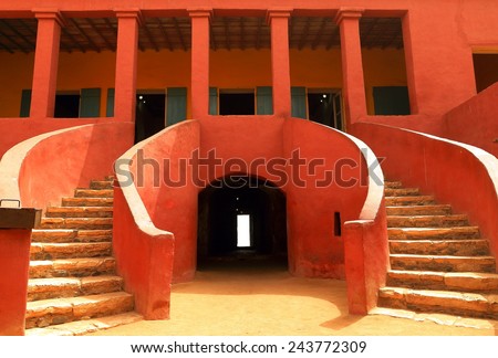 Entry-House of slaves-Goree Royalty-Free Stock Photo #243772309