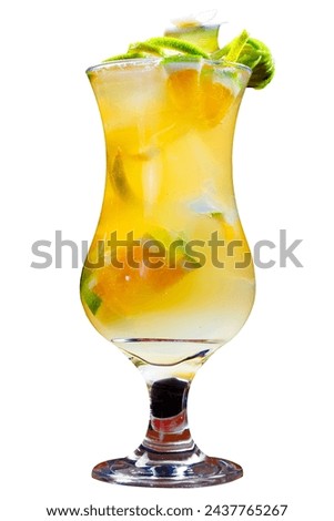 Orange cocktail, drink isoladed on white