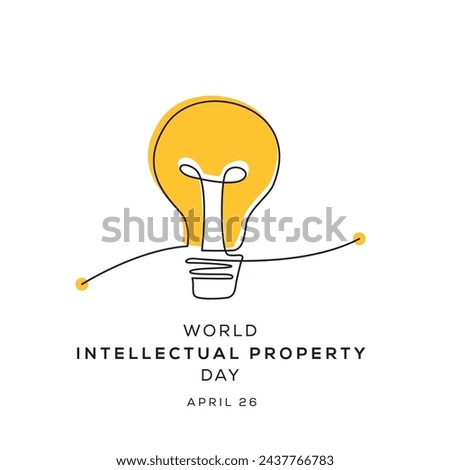World Intellectual Property Day, held on 26 April. Royalty-Free Stock Photo #2437766783