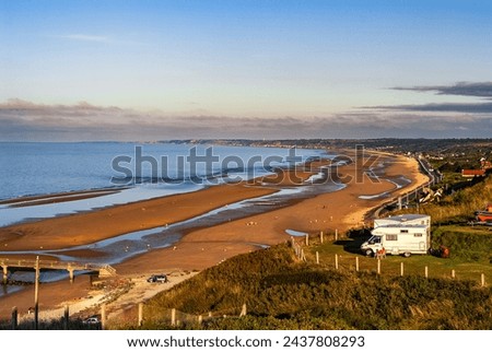  View of Omaha Beach, Normandy, France	 Royalty-Free Stock Photo #2437808293