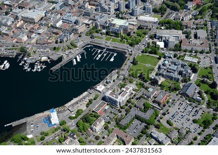 Aerial image of Victoria, British Columbia, Canada Royalty-Free Stock Photo #2437831563