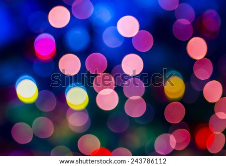 Picture of beautiful bokeh lights for background. 
