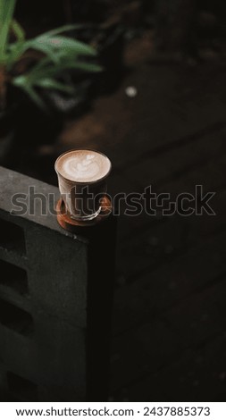 Daily dose with coffee at the garden Royalty-Free Stock Photo #2437885373