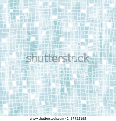 Abstract geometric background on a blue watercolor. Vector. Perfect for design templates, wallpaper, wrapping, fabric and textile, print.