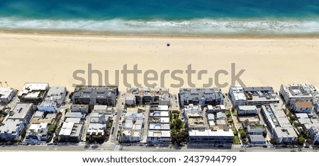  invading the water,   Photography on the environmental impact on Nature and the United States landscape of human presence, from the air,     Royalty-Free Stock Photo #2437944799