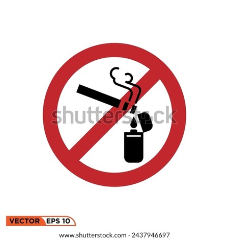 Smoking icon design vector graphic of template, sign and symbol