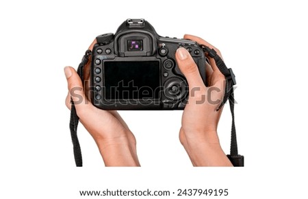 Camera in isolated on white background
