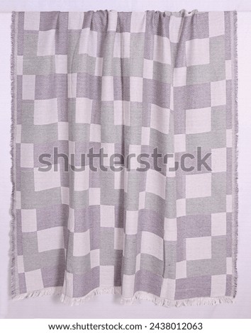 Jacquard woven Throw blanket with high resolution
