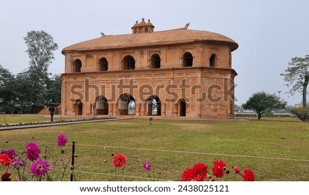 India, Assam, State in Northeastern India, Sibsagar district, Rang Ghar.The first amphitheater built in 1744 for the enjoyment of sporting activities of the royal family of the Ahom dynasty.