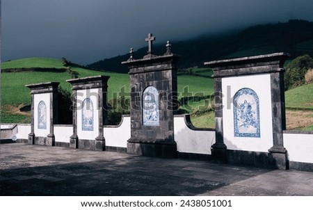 Ermida de Nossa Senhora da Paz Church on the Azores Islands Royalty-Free Stock Photo #2438051001
