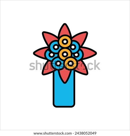 flower  icon with white background vector
