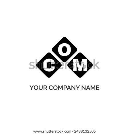COM letter logo design on white background. COM logo. COM creative initials letter Monogram logo icon concept. COM letter design Royalty-Free Stock Photo #2438132505