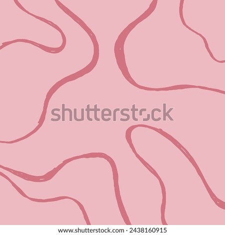 Colored doodle Decorative texture with tangled curved lines. Scrawl squiggly pastel print. Creative abstract art background collection for children or festive celebration design.