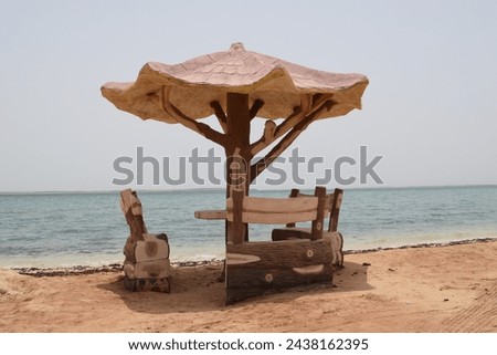 Sitting Arrangements at Fursan Island Saudi Arabia. Beautiful Sunny Day at Beach.All Original Pictures without any Edit Work. 