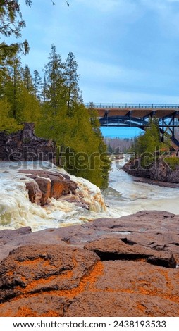 Gooseberry Falls in Duluth, MN Royalty-Free Stock Photo #2438193533