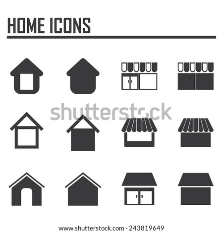 Vector home icons 