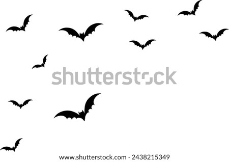 A Flock of Flying Birds. Vector