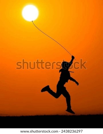 A creative outdoor photo of sunset