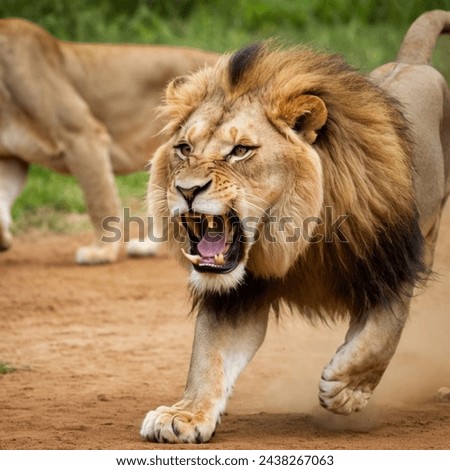 multiple photos for lions high quality picture taking by camera with littlie editing   Royalty-Free Stock Photo #2438267063