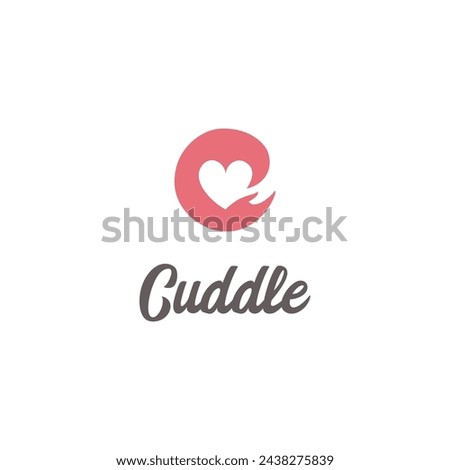 A logo that represents love and care. Suitable for hospitality services. Royalty-Free Stock Photo #2438275839