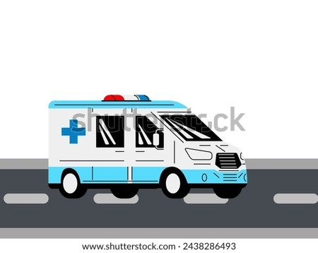 The illustration vector of the vehicle 