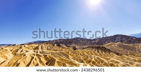 Zabriskie Valley in Death Valley National Park California 