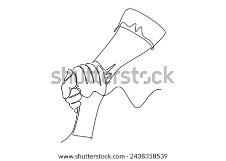 Continuous one line drawing of Gesture, sign of help and hope. Saving lives or emergency accident. Health, care, teamwork. Single line draw design vector illustration