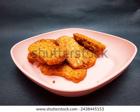 some tempeh served on a plate as a side dish