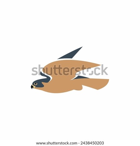 merlin eagle icon, for bird lovers or hobbyist design, simple design