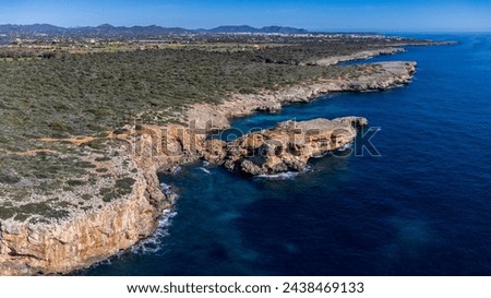 Bronze Age archaeological site, sa Ferradura, pre-Talaiotic period (1200  1100-900 BC), Portocristo, east coast, Majorca, Spain