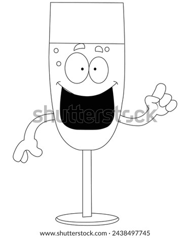 Cocktail coloring page for kids