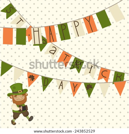 Card for St. Patrick's Day. Festive background vector