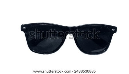 Classic sunglasses on white background