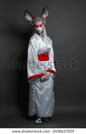 Pretty mask theater actress portrait. Movie or Halloween image