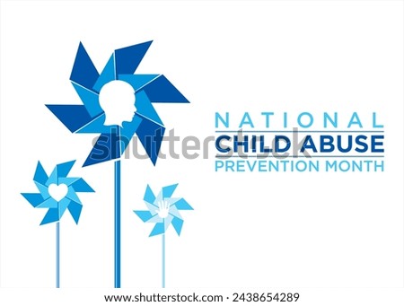 National Child Abuse Prevention Month. A time to raise awareness, protect children, and advocate for their safety and well-being. Royalty-Free Stock Photo #2438654289