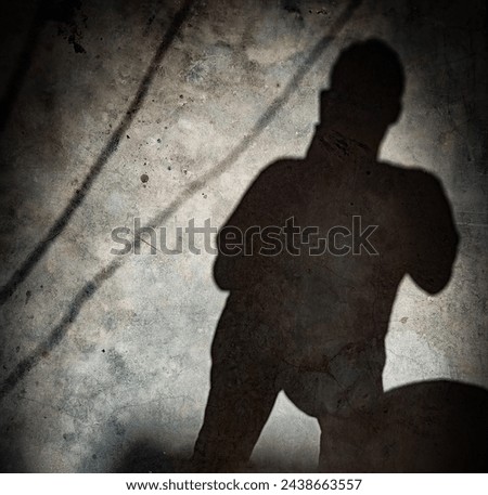 This picture a shadow of a person is shown and the sunlight can also be seen up.