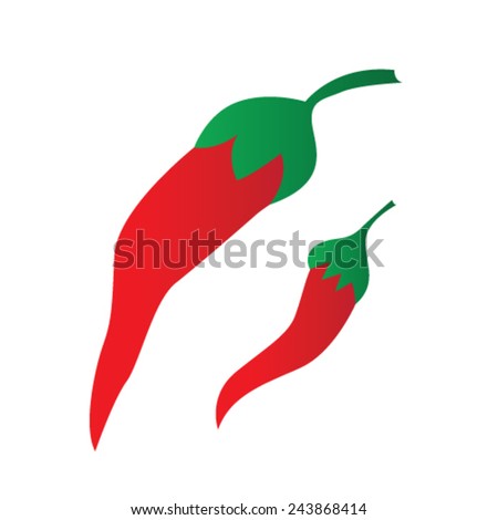 red hot chilli pepper vector illustration