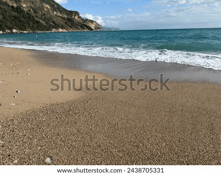Montenegro sea Boca Kotor Bay  waves sun caustic beach
