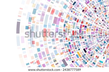 Dna test infographic. Genome sequence map.  Royalty-Free Stock Photo #2438777589