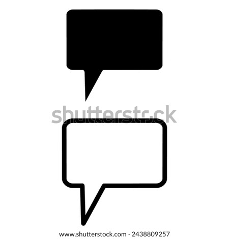Bubble Speech and Chat Symbol Icon Vector Design Illustration