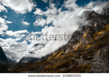 North India is renowned for its stunning landscapes, especially its majestic mountains. From the snow-capped peaks of the Himalayas to the picturesque valleys of Himachal Pradesh and Uttarakhand. Royalty-Free Stock Photo #2438847035