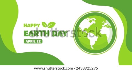 Earth Day design template. Abstract green organic background. Earth vector Illustrations