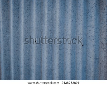 close-up of corrugated asbestos for wall covering