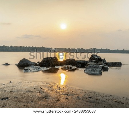 Evening sunset at Kerala longelong exposure photography