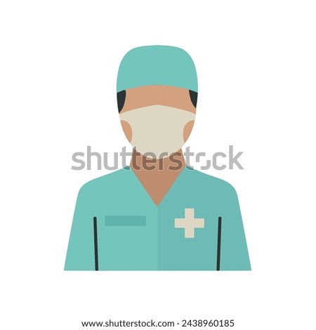 Surgeon station icon clipart avatar isolated vector illustration