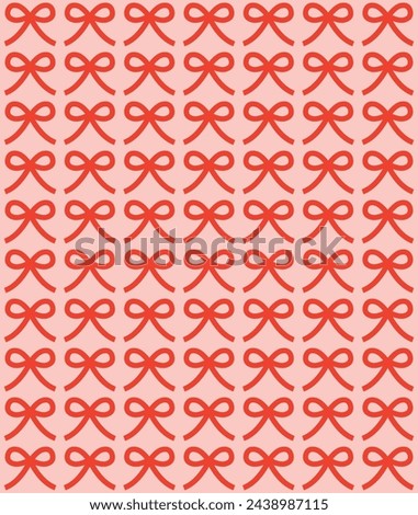 Cute seamless pattern with bows. Vector illustration.