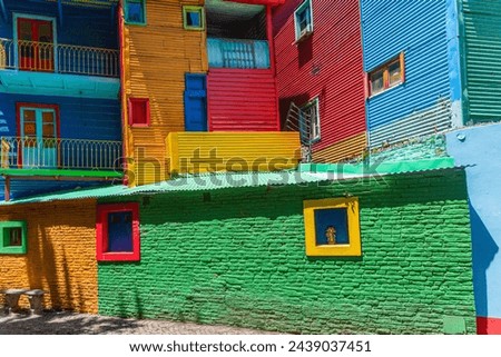 Colored houses in La Boca, Buenos Aires 2024