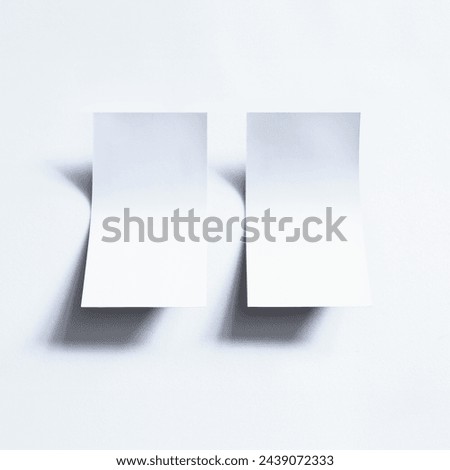 Minimalist Photo of Blank Curved Business Card Template