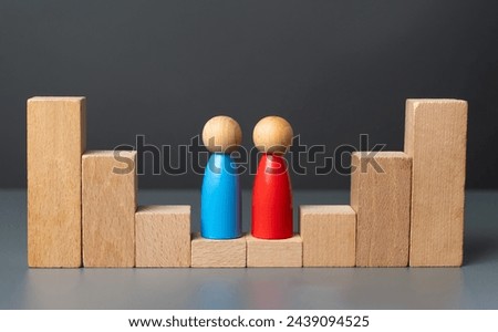 The parties began negotiations. Put down your pride and start negotiating. Setting aside hurt feelings or a bruised ego. Reach a compromise. Admit mistakes and start talking Royalty-Free Stock Photo #2439094525